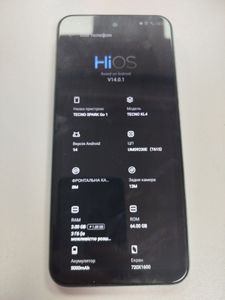 Б/у Мобильний телефон Tecno spark go 1 kl4 3/64gb 01-200804413