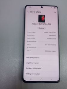 Б/в Мобільний телефон Samsung g998 galaxy s21 ultra 5g 12/128gb 01-200868915