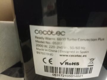 Б/у Обогреватель Cecotec ready warm 6600 turbo convection plus 01-200872987