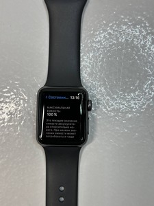 Б/в Смарт-годинник Apple watch series 3 gps 38mm aluminum case 01-200925445
