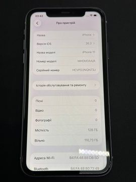 Б/у Мобільний телефон Apple iphone 11 128gb 01-200929345