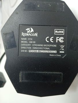 Б/у Микрофон Redragon stix gm99 01-200936715