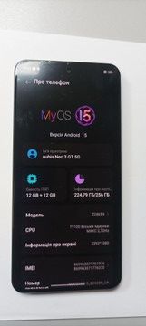Б/в Мобільний телефон Zte nubia neo 3 gt 5g 12/256gb 01-200954609
