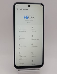 Б/в Мобільний телефон Tecno spark go 1 kl4 4/128gb 01-200991727