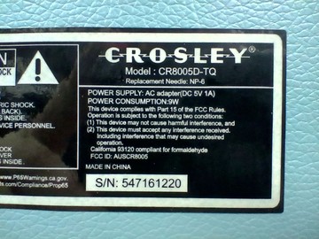 Б/у Програвач вінілових платівок Crosley cr8005d 01-201085984
