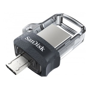 Sandisk 32 gb usb ultra dual otg usb 3.0 black (sddd3-032g-g46)