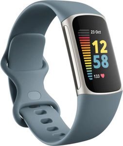 Fitbit charge 5 steel/platinum stainless steel