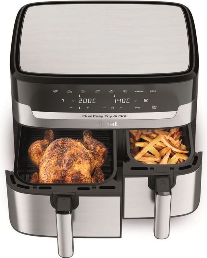 dual easy fry & grill air fryer ey905d10