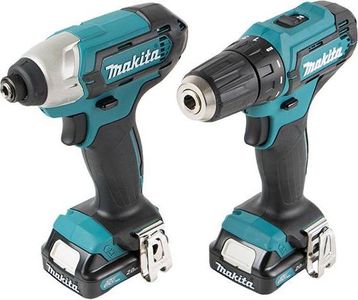 Набір електроінструментів Makita clx224sa шур df333d + гайк td110d + 2акб 10,8v 2ah + зу