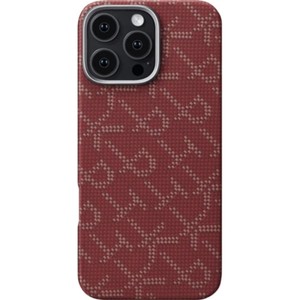 Pitaka monogramtactile woven case red for iphone 16 pro max