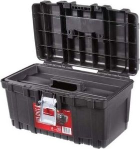 Husky tool storage 16" heavy duty with pullout tray black toolbox