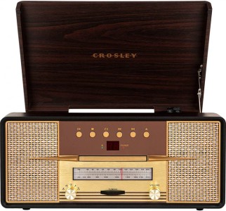 Crosley rhapsody entertainment center mahogany