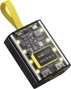 Dahao powerbank case transparent yellow