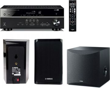 Yamaha av-ресівер yamaha rx-v385+сабуфер ns-sw050+4 колонки ns-b40+ns-c40