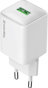 Colorway 1usb quick charge 3.0(cw-chs063q-wt)