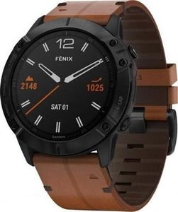 Смарт-часы Garmin fenix 6x pro sapphire dlc with chestnut leather