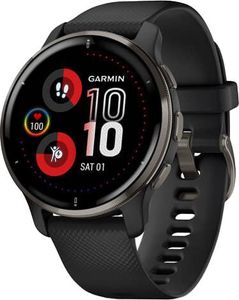 Garmin venu 2 plus slate s. steel bezel w. case and s