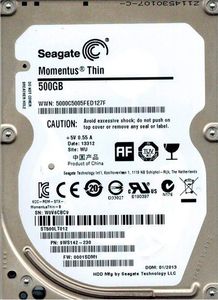 Жесткий диск Seagate laptop thin hdd st500lt012