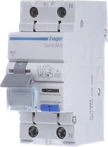 Hager 1p+n 6ka c-16a 30ma а (ada966d)