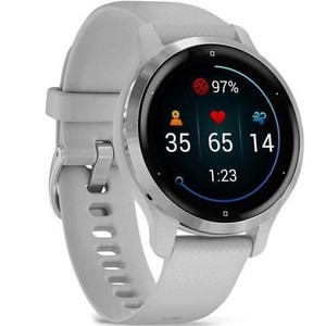 Garmin venu 2s stainless steel bezel with mist case and silicone