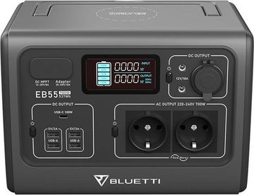 Bluetti eb55 portable power station 700w 537wh