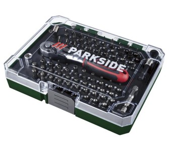 Parkside ratchet & bit set 81 piece set
