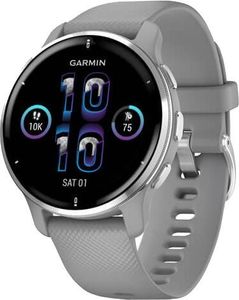 Garmin venu 2 plus s. steel bezel w. powder g. case and s
