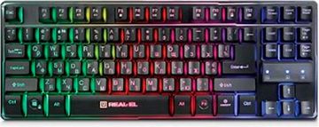 Клавиатура Real-El gaming 8710 tkl backlit usb