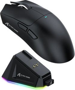 Attack Shark x11 wireless gaming mouse with charging dock