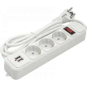 Без Виробнка на 3 розетки + usb