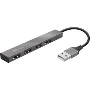 Trust halyx aluminium 4-port mini usb hub 23786