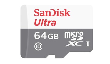 Sandisk 64gb microsdhc uhs-i ultra sdsqunr-064g-gn3mn