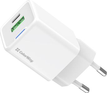 Colorway gan mini 30w pd port pps usb-c cw-chs053pd-wt